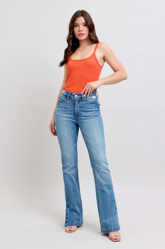 Judy Blue I'm So Flattered High Waist Tummy Control Slim Bootcut Jeans