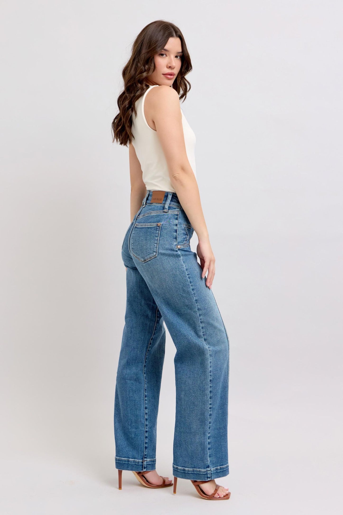 Judy Blue Star Struck High Waist Wide Leg Jeans