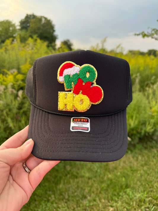 Ho Ho Ho Patch Trucker Hat