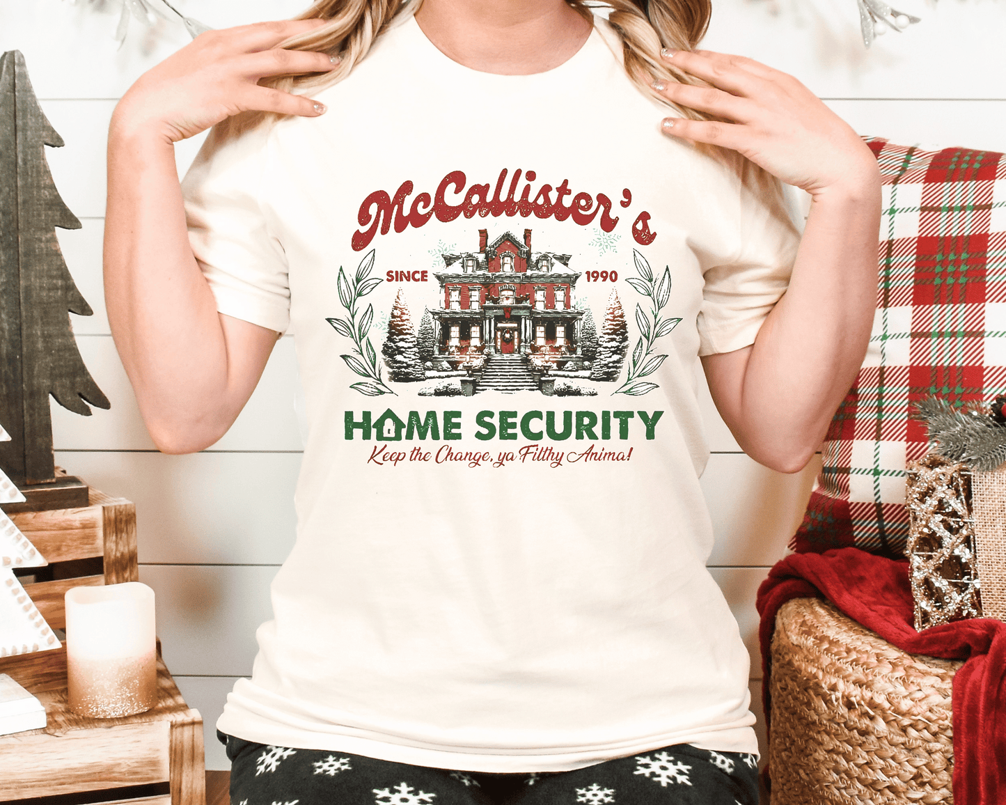 McCallister's Home Security Sand Tee